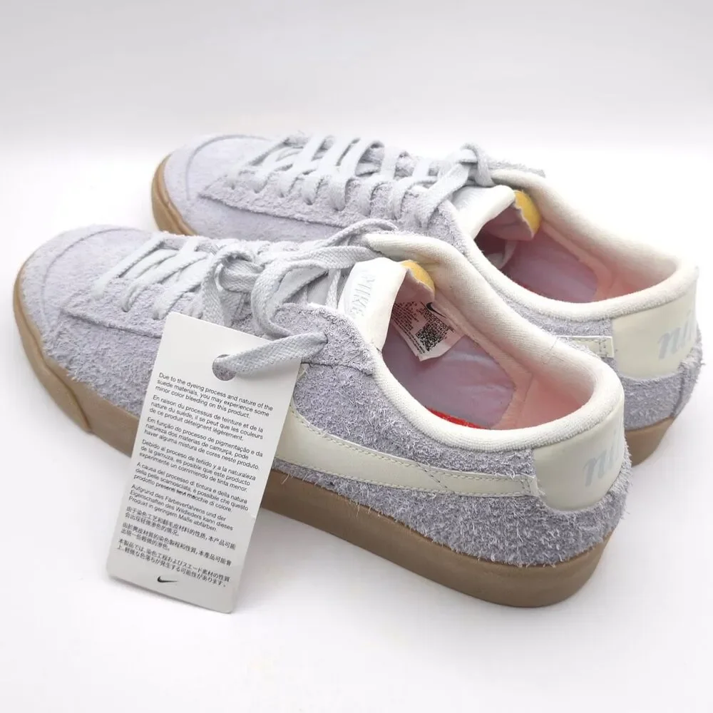 NIKE Sneakers 12 Blazer Low 77 Women’s Suede Gray‎ Vintage Gum Light FQ8060-003
